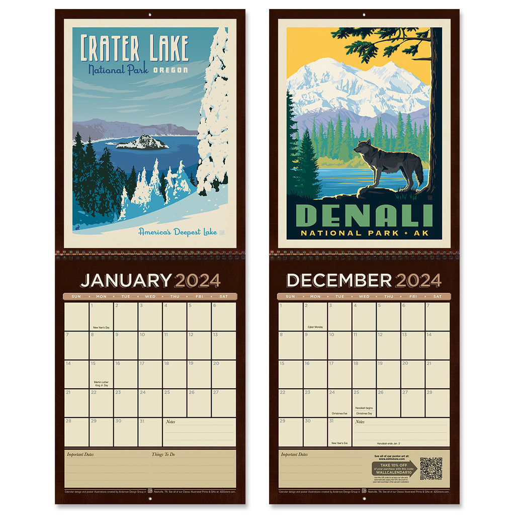 2024 National Parks Calendar