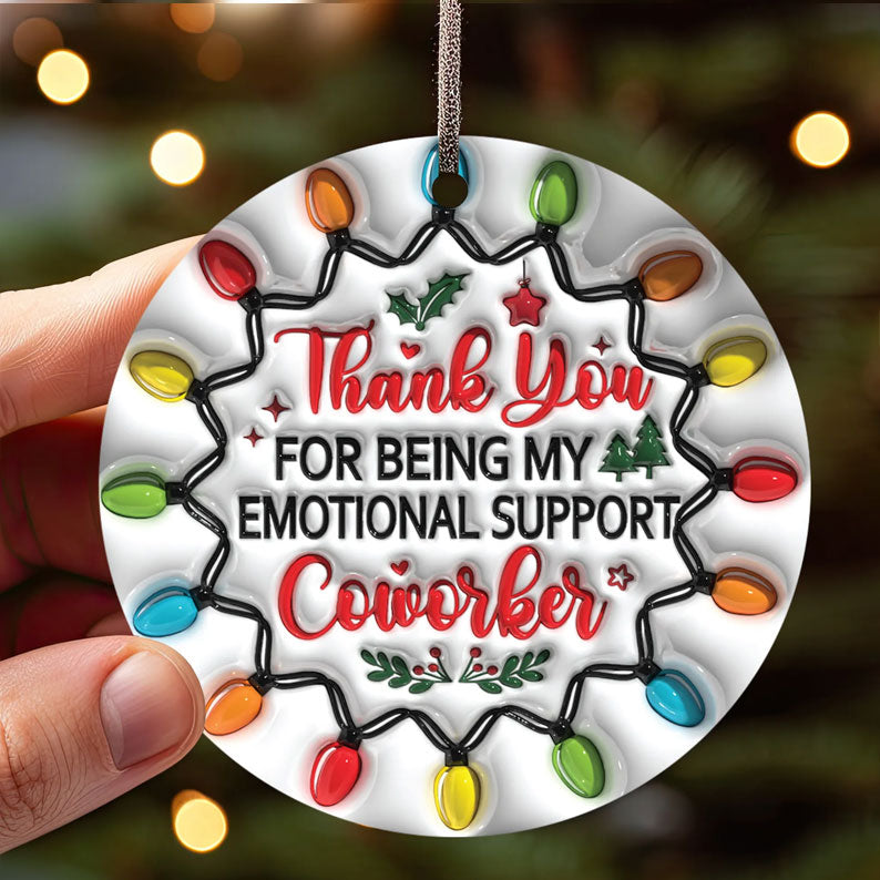 Besties Christmas Round Ornament