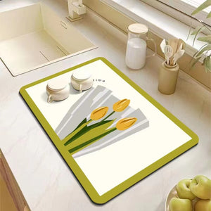 💗Mother's Day Hot Sale 49% OFF-Kitchen Super Absorbent Draining Mat (BUY 2 GET FREE SHIPPING)
