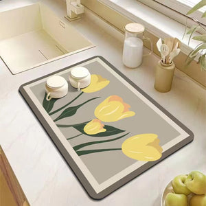 💗Mother's Day Hot Sale 49% OFF-Kitchen Super Absorbent Draining Mat (BUY 2 GET FREE SHIPPING)