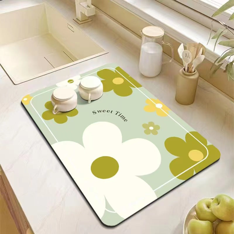 💗Mother's Day Hot Sale 49% OFF-Kitchen Super Absorbent Draining Mat (BUY 2 GET FREE SHIPPING)