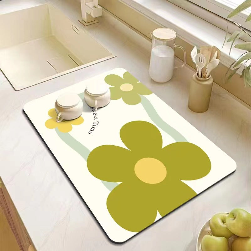 💗Mother's Day Hot Sale 49% OFF-Kitchen Super Absorbent Draining Mat (BUY 2 GET FREE SHIPPING)