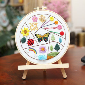 Animal embroidery practice (Basic 3-piece set)—Beginner Practice Kit