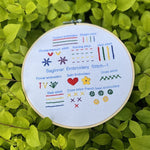 Flower and plant embroidery practice (Basic 3-piece set)—Beginner Practice Kit
