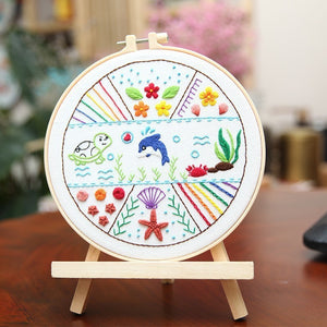 Animal embroidery practice (Basic 3-piece set)—Beginner Practice Kit
