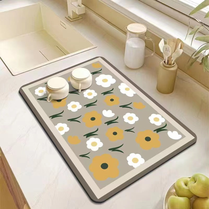 💗Mother's Day Hot Sale 49% OFF-Kitchen Super Absorbent Draining Mat (BUY 2 GET FREE SHIPPING)