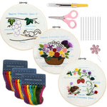Basic embroidery practice (Basic 3-piece set)—Beginner Practice Kit