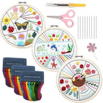 Animal embroidery practice (Basic 3-piece set)—Beginner Practice Kit
