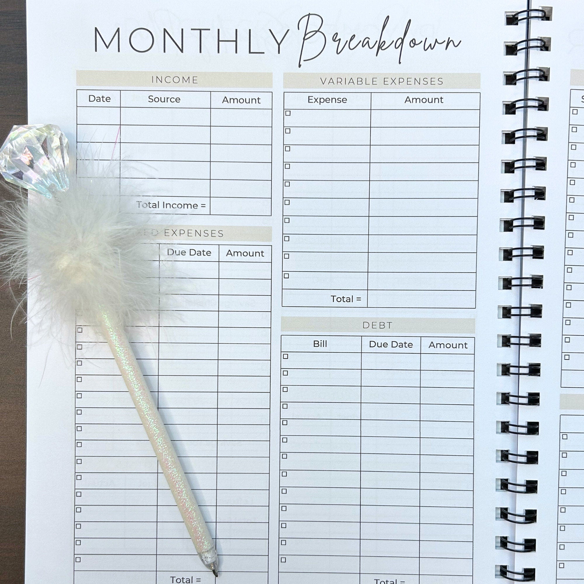 2024 12 Month Budget Planner