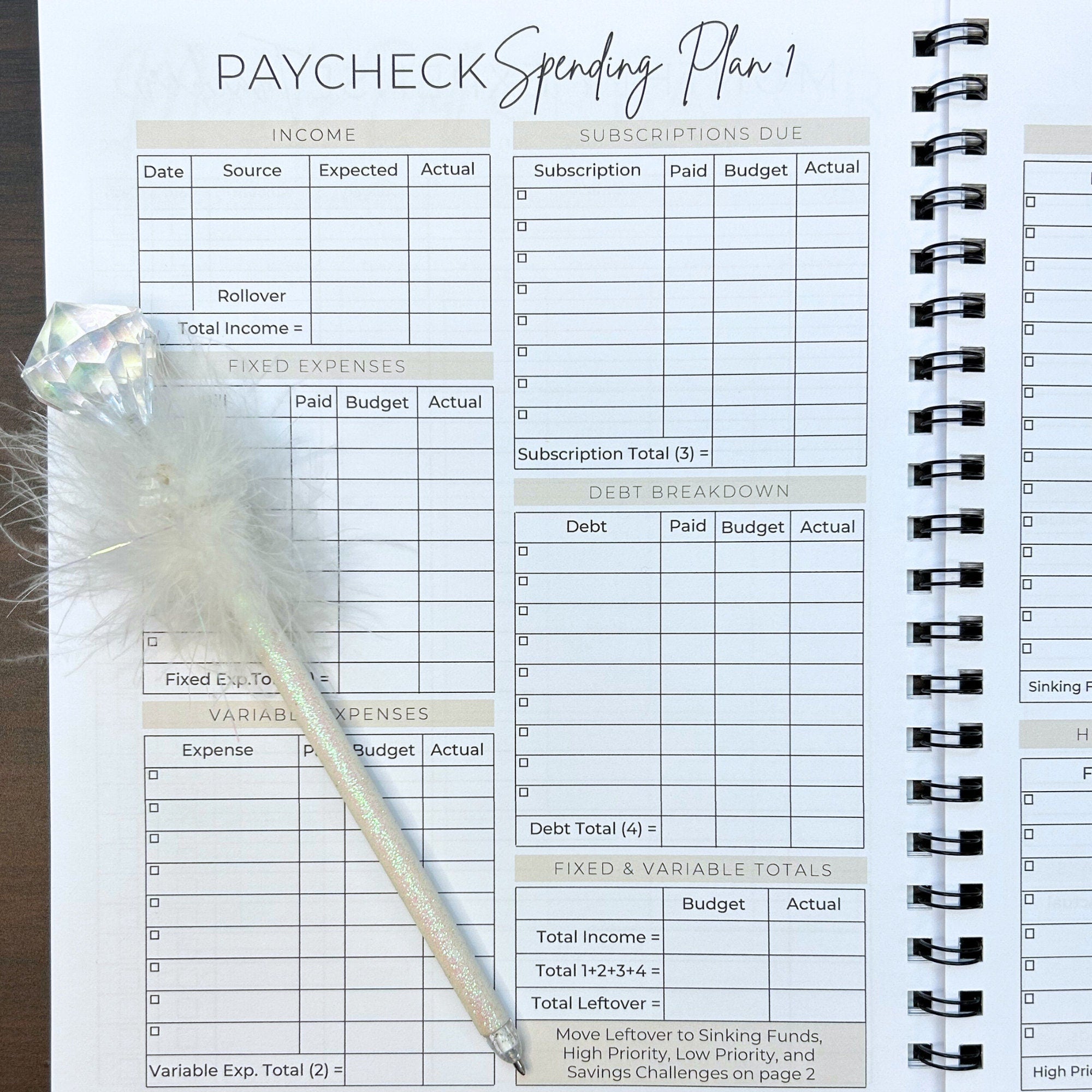 2024 12 Month Budget Planner