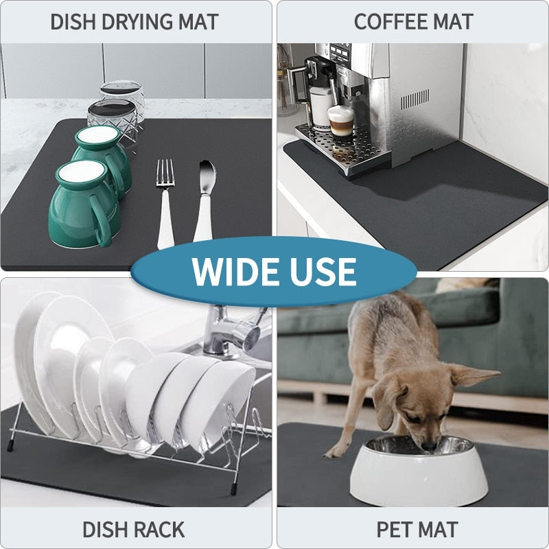 💗Mother's Day Hot Sale 49% OFF-Kitchen Super Absorbent Draining Mat (BUY 2 GET FREE SHIPPING)