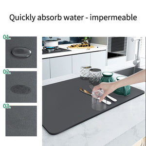💗Mother's Day Hot Sale 49% OFF-Kitchen Super Absorbent Draining Mat (BUY 2 GET FREE SHIPPING)